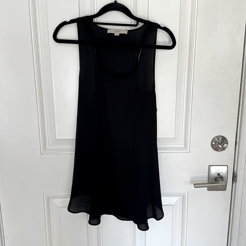 Loft sheer racer back top